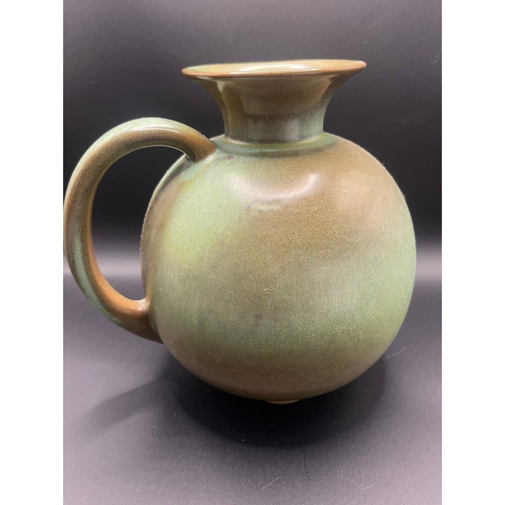 Vintage Frankoma Pottery Prairie Green Carafe